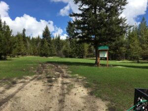 New information kiosk at Meadow Camp at Trapping Creek